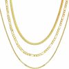 Necklaces | CHESKY Chesky 14K Gold/Silver Plated Snake Chain Necklace Herringbone Necklace Gold Choker Necklaces For Women Girl Gifts Jewelry 1.5/3/5Mm(W) 14\"/16\"(L)