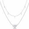 Necklaces | PAVOI Pavoi 14K Gold Plated Layering Necklaces | Stylish Minimalist Design Pendant Necklaces | Bar, Lotus, Disc, Dog Tag, Horizontal Bar Pendants For Women