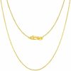 Necklaces | BORUO Boruo 925 Sterling Silver Cable Chain Necklace, 1Mm 1.5Mm Italian Chain With Lobster Claw Clasp 14-30 Inch/Silver Chain Necklace, Gold Chain Necklace For Women