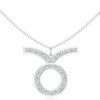 Necklaces | ANAKHA Anakha Taurus Zodiac Pendant Necklace For Women Girls, In Sterling Silver / 14K Solid Gold/Platinum