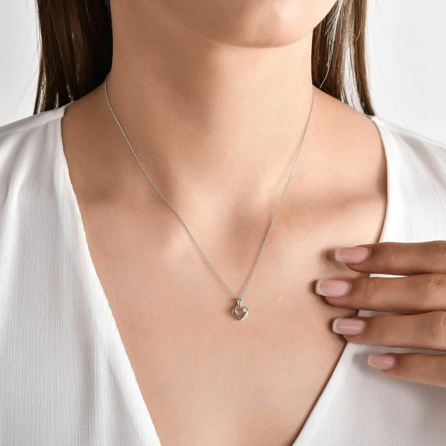 Necklaces | Zen Diamond Zen Diamond Pendant Necklaces - 0.01 To 0.16 Carat Certified Diamond Necklace - 14K Gold Necklace With Jewelry Box - Gifts For Women (17.7 Inch / 45 Cm)