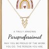 Necklaces | VIY Personal Card Viy Personal Card Paraprofessional Gifts For Women, Paraprofessional Appreciation Gifts, Paraprofessional Gifts Bulk Necklace, Teacher Assistant Gifts