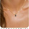 Necklaces | FUNEIA Funeia Diamond Necklaces For Women 14K Gold Plated Emerald Birthstone Necklace For Women Mothers Dainty Gold Necklace Blue Green Cubic Zirconia Pendant Necklace Birthday Gifts For Women Girls Jewelry