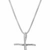 Necklaces | Silpada Silpada 'Organic Cross' Pendant Necklace In Sterling Silver, 18\" + 2\"