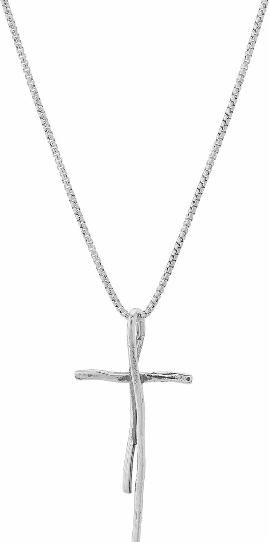 Necklaces | Silpada Silpada 'Organic Cross' Pendant Necklace In Sterling Silver, 18\" + 2\"