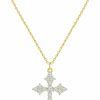 Necklaces | CORIXTAL Corixtal Silver Cross Necklace Women 14K Real Gold Plated Cross Necklace For Women Silver Cross Jewelry Silver Cross Necklace For Women Christmas Birthday Gifts For Women Cross Girls