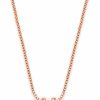 Necklaces | Mariell Mariell Cubic Zirconia Crystal Rose Gold Pendant Necklace For Women, 2 Carat Cz Bridal Wedding Jewelry