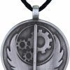 Necklaces | Hzzzzz Game Fallout 4 Necklace Brotherhood Of Steel Logo Round Metal Pendant Rope Chain