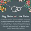 Necklaces | AnalysisyLove Analysisylove Sister Gifts, Sterling Silver Interlocking 2 Circles Necklace Gifts For Sisters, Big Sister Little Sister Gift, Sister Birthday Gifts From Sister