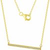 Necklaces | Caratant Caratant 14K Solid Gold Diamond Necklace, Solid Gold, No Fading, No Allergies, Non Gold-Plating,Lab Grown Diamond, Def Vs~Vvs, Classic,Minimalism, Daily Wear