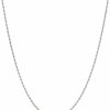 Necklaces | Verona Jewelers Verona Jewelers 925 Sterling Silver Diamond-Cut Rope Chain Solid Link Necklace 2Mm 2.5Mm 3Mm- Braided Twist Necklace, Men Women Boys Girls, Jewelry Accessories Made In Italy, 14-36