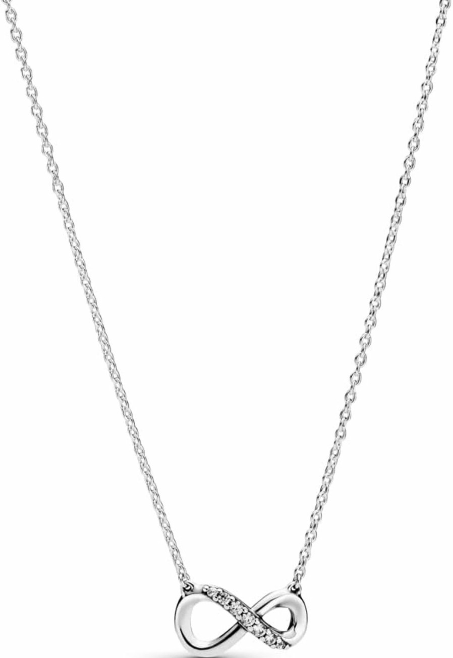 Necklaces | Pandora Pandora Sparkling Infinity Collier Necklace - Great Gift For Her - Stunning Women'S Jewelry - Sterling Silver & Cubic Zirconia - 19.7\"