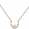 Necklaces | PAVOI Pavoi 14K Gold Plated Created Opal Necklace | Opal Necklaces For Women