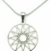 Necklaces | Ann Claridge Dodecagram Necklace, 20\" Snake Chain With 12 Point Star Charm Pendant Hellenic Greek Magic Twelve Symbol, Pure 304 Stainless Steel