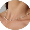 Necklaces | Relveo Relveo Pearl Necklaces For Women,Dainty Pearls Necklace For Women Round Imitation Pearl Choker For Girls Simple Bridesmaid Pearl Necklace Jewelry Gifts