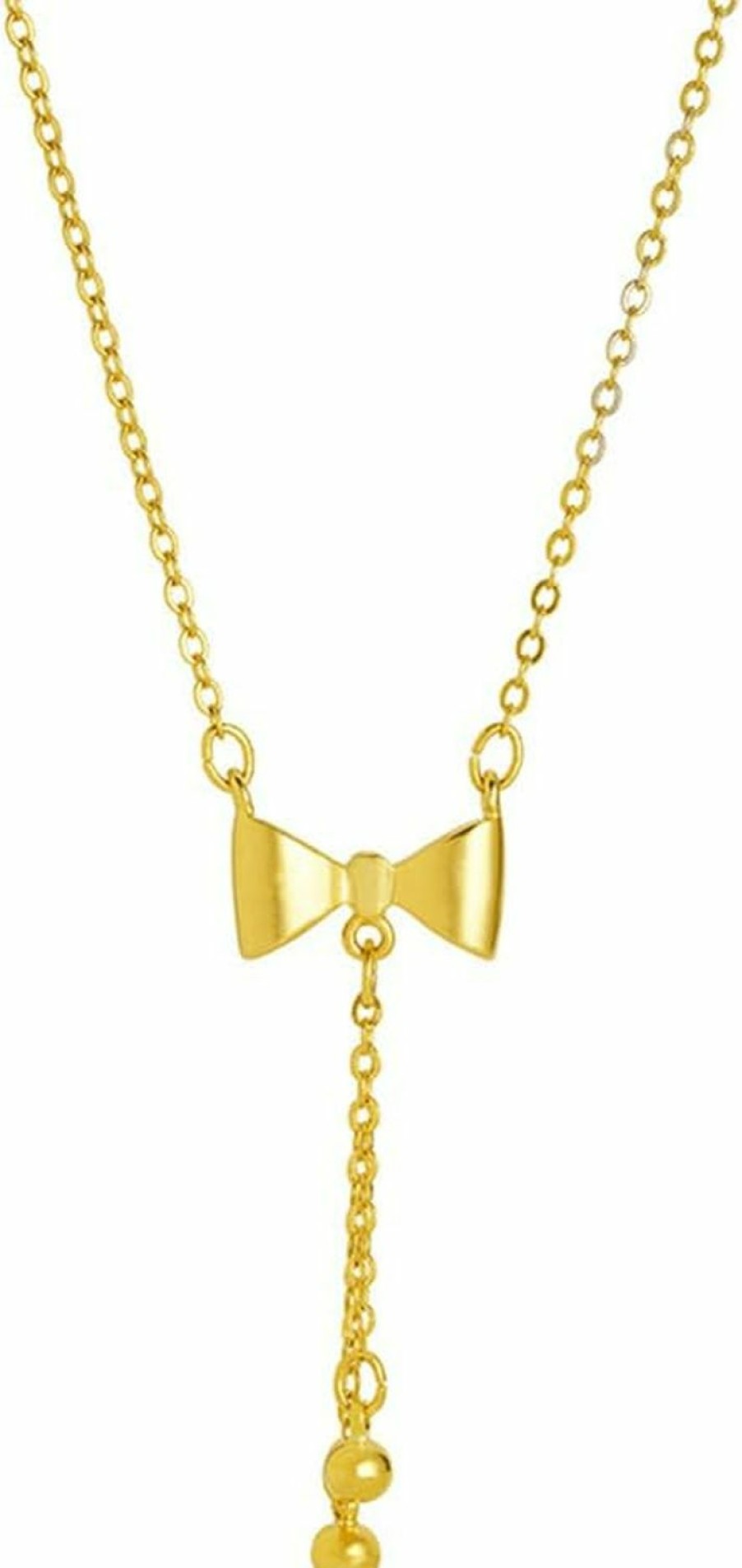 Necklaces | SUNNYOUTH Sunnyouth Bow Necklace For Women Girls Bowknot Choker Necklace 14K Gold Plated Ribbon Choker Necklaces Fashion Jewelry Gifts