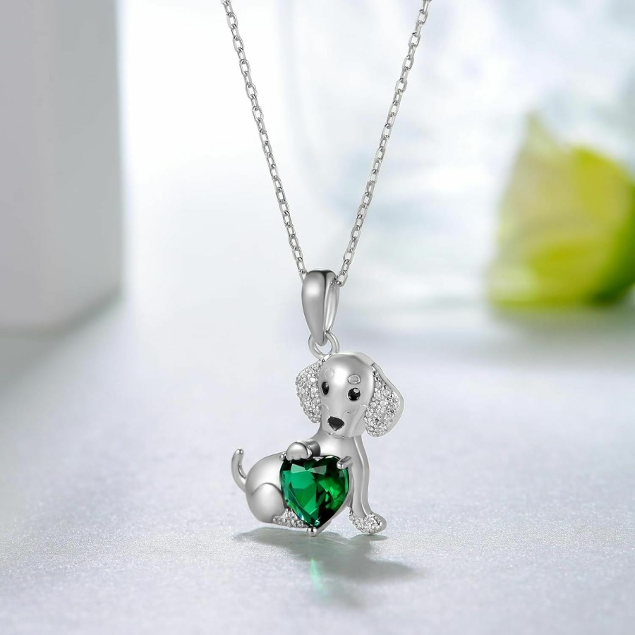 Necklaces | Feijiesi Feijiesi Dog Necklace Sterling Silver Yorkie/Dachshund Pendant Necklace Dog Jewelry For Women Girls Men Boys