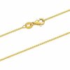 Necklaces | BEBEWO 14K Yellow Gold 0.8Mm-2.6Mm Cuban Link Curb Chain/Rope Chain/Rolo Chain/Round Chopin Chain/Paper Clip Chain/Snake Chain/Herringbone Chain/Lip Chain/Bead Chain/Box Chain, Thin Gold Chain Necklace Durable Strong Real 14K Gold Chain Necklace