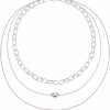 Necklaces | BaubleStar Baublestar Link Layered Necklace Gold Layering Paperclip Chain Choker For Women