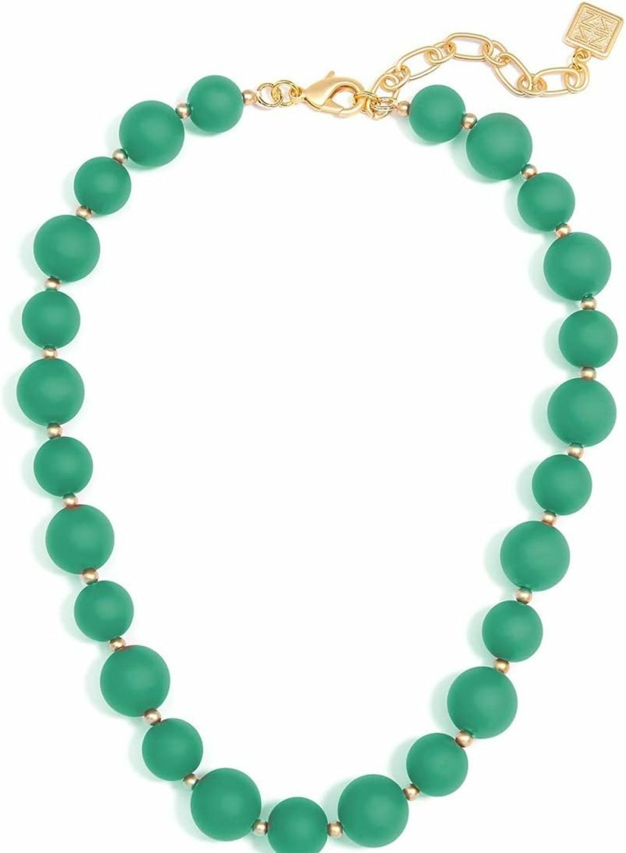 Necklaces | ZENZII Zenzii Chunky Matte Beaded Collar Necklace With Lobster Claw For Women Girls