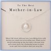 Necklaces | Burning Love Burning Love Mother In Law Necklace Mom Gifts Mother Daughter Necklace Sterling Silver Circle Necklaces For Mother In Law Gifts Christmas Holiday Jewelry