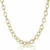 Necklaces | VIROMY Viromy Chunky Gold Toggle Necklace 18K Gold Plated Pearl Vintage Paper Clip Link Chain Shining Twisted Rope Cuban Choker Toggle Bar Clasp Necklaces For Women