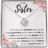 Necklaces | FG Family Gift Mall Fg Family Gift Mall Sisters Gifts From Sister Necklaces For 2 Big Sister And Little Sister Happy Birthday Present For Women Jewelry Best Sister With Message Card And Gift Box