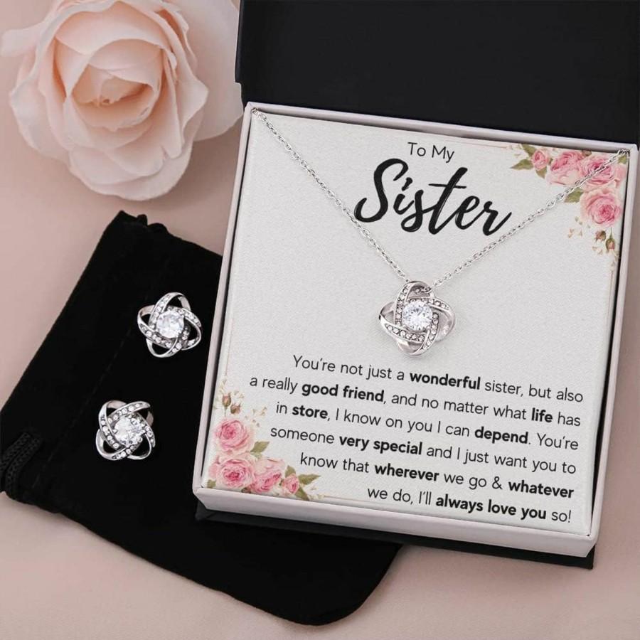 Necklaces | FG Family Gift Mall Fg Family Gift Mall Sisters Gifts From Sister Necklaces For 2 Big Sister And Little Sister Happy Birthday Present For Women Jewelry Best Sister With Message Card And Gift Box