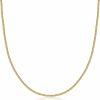 Necklaces | PORI JEWELERS Pori Jewelers 10K Yellow Gold 1.5Mm Franco Square Box Chain Necklace Or Bracelet - Lobster Clasp