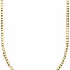 Necklaces | PORI JEWELERS Pori Jewelers 14K Yellow Gold 3.5Mm Cuban/Curb Chain Necklace - Made In Italy