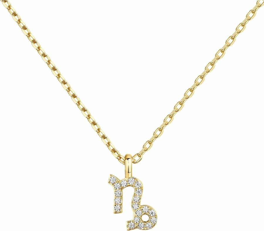 Necklaces | PAVOI Pavoi 14K Gold Plated Cz Astrology Necklace Astrology Necklace | Astrology Gifts For Women | Zodiac Necklaces