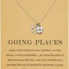 Necklaces | Zealmer Zealmer Dainty 18K Gold Plated Compass World Map Pendant Necklace Graduation Gift For Friends