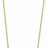 Necklaces | The World Jewelry Center 14K Yellow Gold Side Way Cross Necklace (15 X 8 Mm) - 17\"+1\"