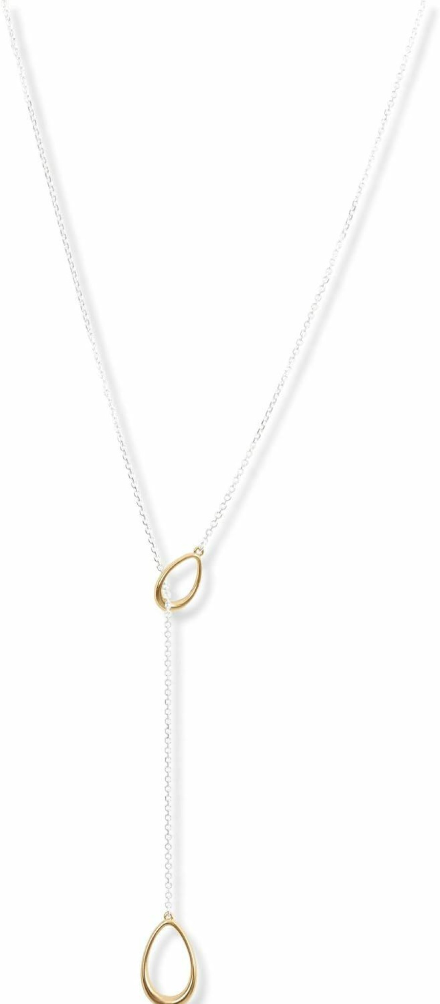 Necklaces | Lucky Brand Lucky Brand Two-Tone Teardrop 28\" Lariat Necklace