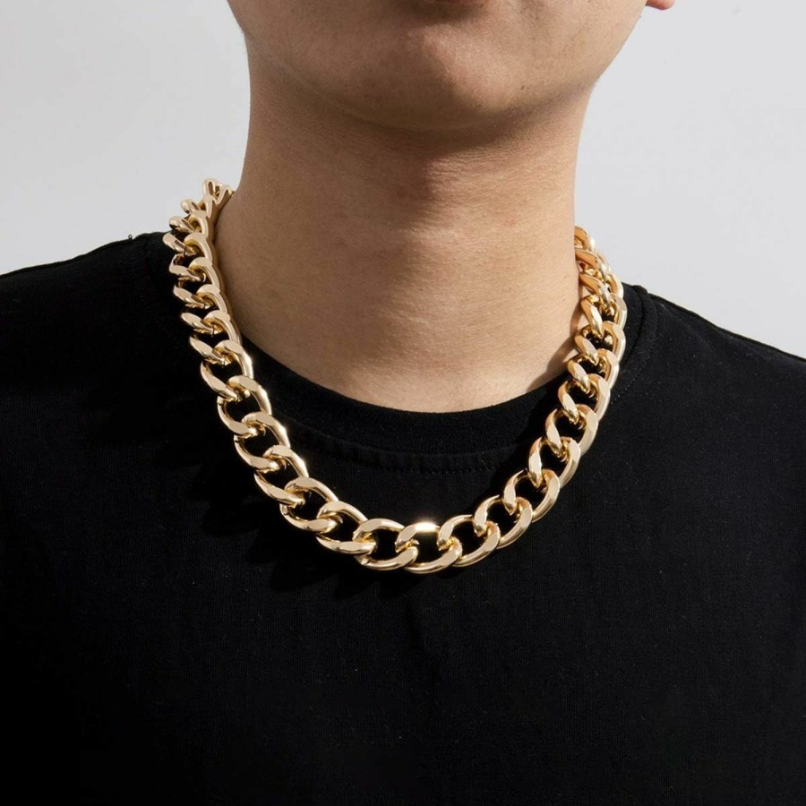 Necklaces | Ingemark Ingemark Cuban Chunky Link Chain Choker Uni Punk Style Thick Wide Necklace Jewelry