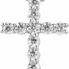 Necklaces | ORNATE JEWELZ Ornate Jewelz Cross Necklace For Women 925 Sterling Silver Cubic Zirconia Cross Crucifix Pendant Necklace Simple Dainty Necklace Anniversary Birthday Christmas Gifts For Women 18 Inch