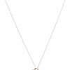 Necklaces | Amazon Essentials Amazon Essentials Sterling Silver Two Tone Double Heart Pendant Necklace Made With Crystal (18\") (Previously Amazon Collection)