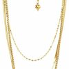 Necklaces | Lewind Lewind Herringbone Chain Layered Necklace,18K Gold/Silver Plated Snake Chain Long Choker Necklace Dainty Chain Necklaces For Women Girls Gold Jewelry Gifts