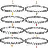 Necklaces | BodyJ4You Bodyj4You 12Pc Tattoo Choker Necklace Set - 90S Accessories Women Teen Girls Kids - Flower Charms Rainbow Multicolor Stretchy Jewelry - Summer Style Gift Idea