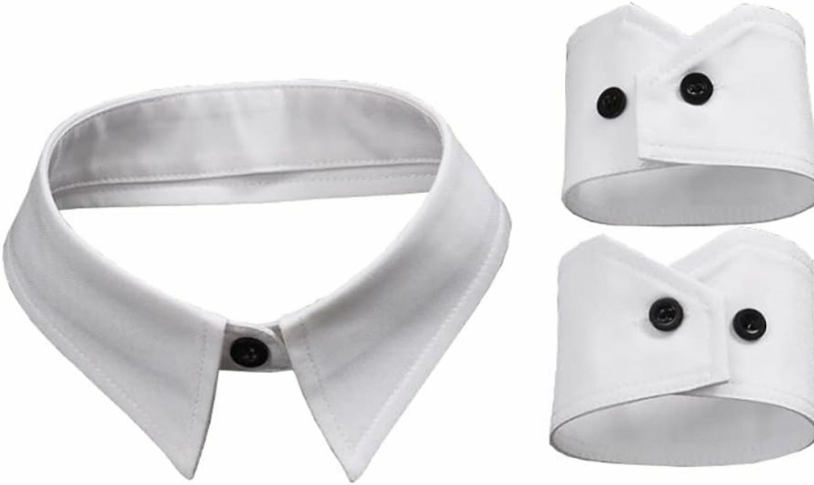 Necklaces | Huliyhus Huliyhus Fake Collar Detachable Dickey Collar Lapel Choker Peter Pan Necklace False Collar And Wrist Cuffs Detachable False Sleeves (Type 1), One Size