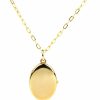 Necklaces | Modern Moments Locket Necklace For Women - Oval Locket Pendant Necklace With Picture Inside