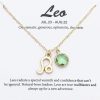 Necklaces | TGOLM Tgolm 14K Gold Plated Zodiac Birthstone Pendant Necklace, Horoscope Sign Charm Necklace For Women Girls' Birthday Gift