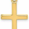 Necklaces | Amanda Rose Collection Amanda Rose Collection 14K White Or 14K Yellow Gold Cross Pendant Necklace For Women On A 14K Gold Chain| Real Solid 14K Gold Cross