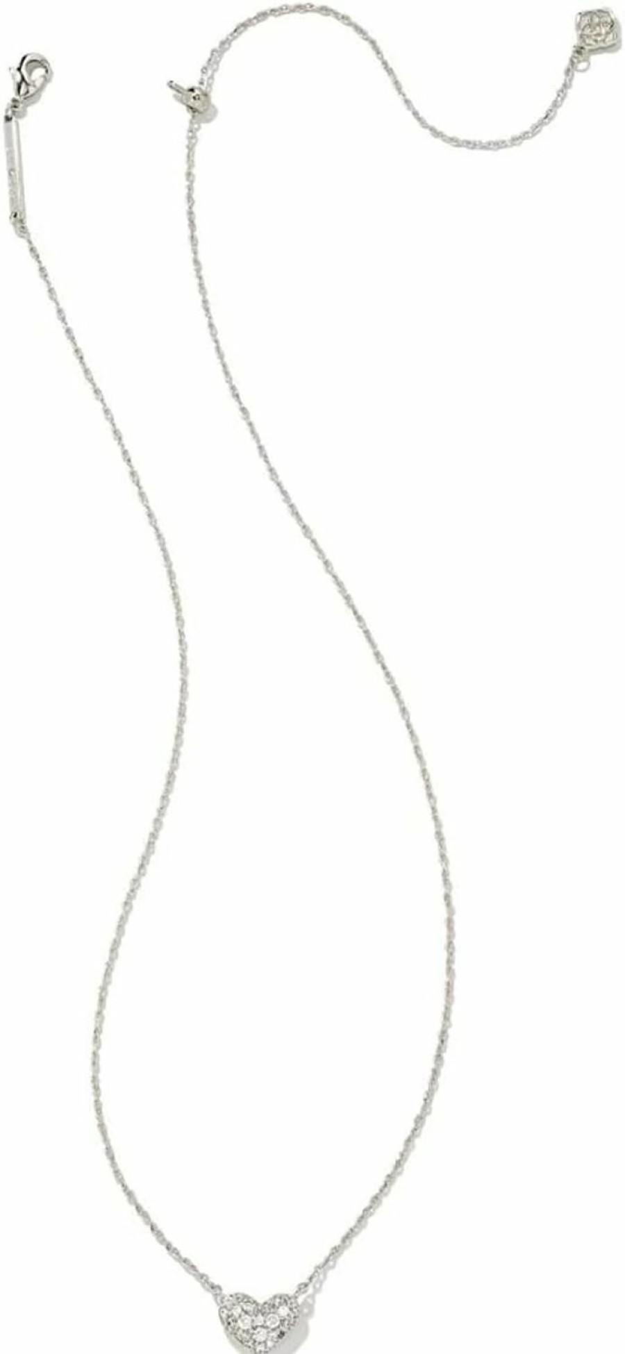 Necklaces | Kendra Scott Kendra Scott Ari Pave Crystal Heart Necklace, Fashion Jewelry For Women