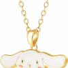 Necklaces | Hello Kitty Hello Kitty Sanrio Womens Cinnamoroll Necklace 18\", Flash-Plated Cinnamoroll Enamel 3D Pendant Necklace Official License