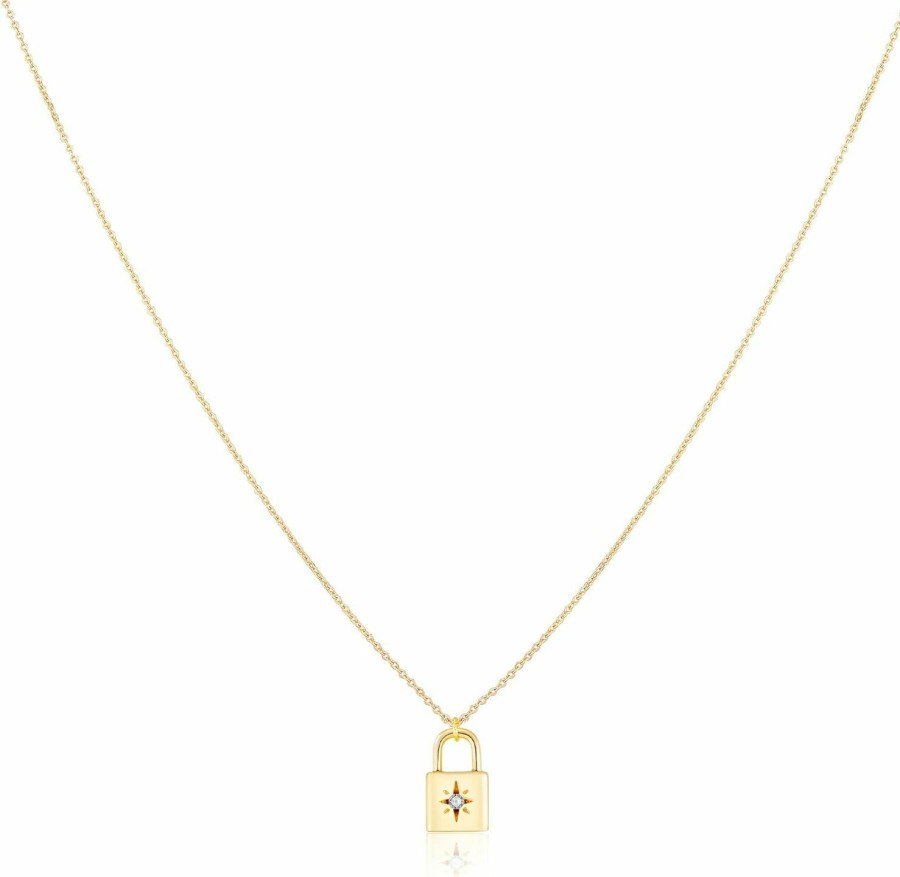 Necklaces | Amazon Ava Riley Minimalist Necklace Dainty Karma Chokers Necklace 14K Real Gold Plated Chain For Women