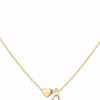 Necklaces | Glimmerst Glimmerst Initial Heart Necklace,18K Gold Plated Stainless Steel Tiny Heart Letter Necklace Personalized Monogram Name Necklace For Women Girls