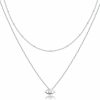 Necklaces | PAVOI Pavoi 14K Gold Plated Layering Necklaces | Stylish Minimalist Design Pendant Necklaces | Butterfly, Heart, Lock, Evil Eye, Coin, Lightning Bolt, Circle, Cross Pendants For Women