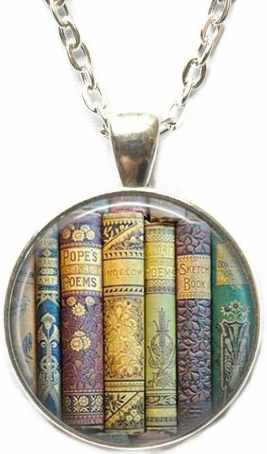 Necklaces | BOMUKE Book Necklace Book Jewelry Book Lovers Pendant Purple Blue