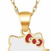 Necklaces | Hello Kitty Hello Kitty Sanrio Womens Gold Necklace 18\" Official License, 10K Gold Pendant Necklace